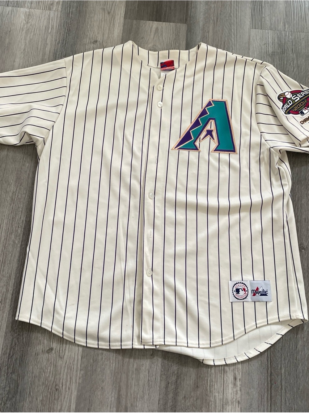 Vintage Curt Schilling #38 Arizona Diamondbacks World Series Majestic jersey Xl